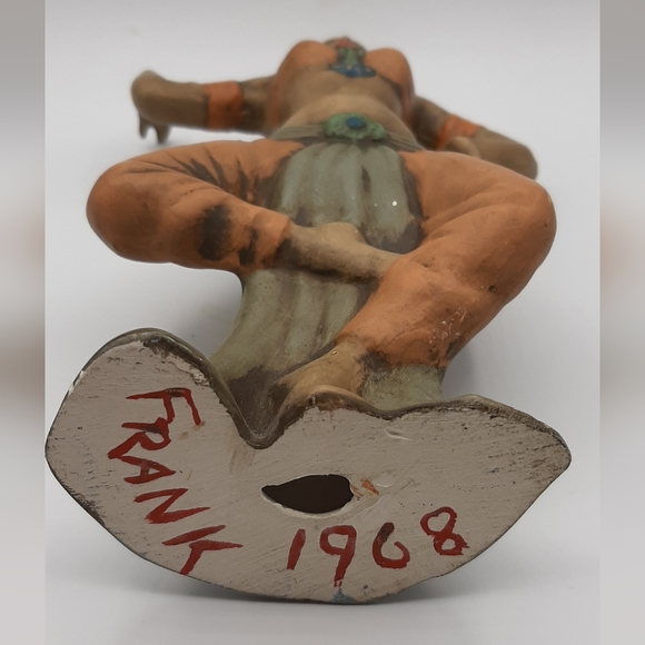 Vintage 1968 Hobbyist Dancing Woman Rare Handmade and Hand Painted - Picture 8 of 8